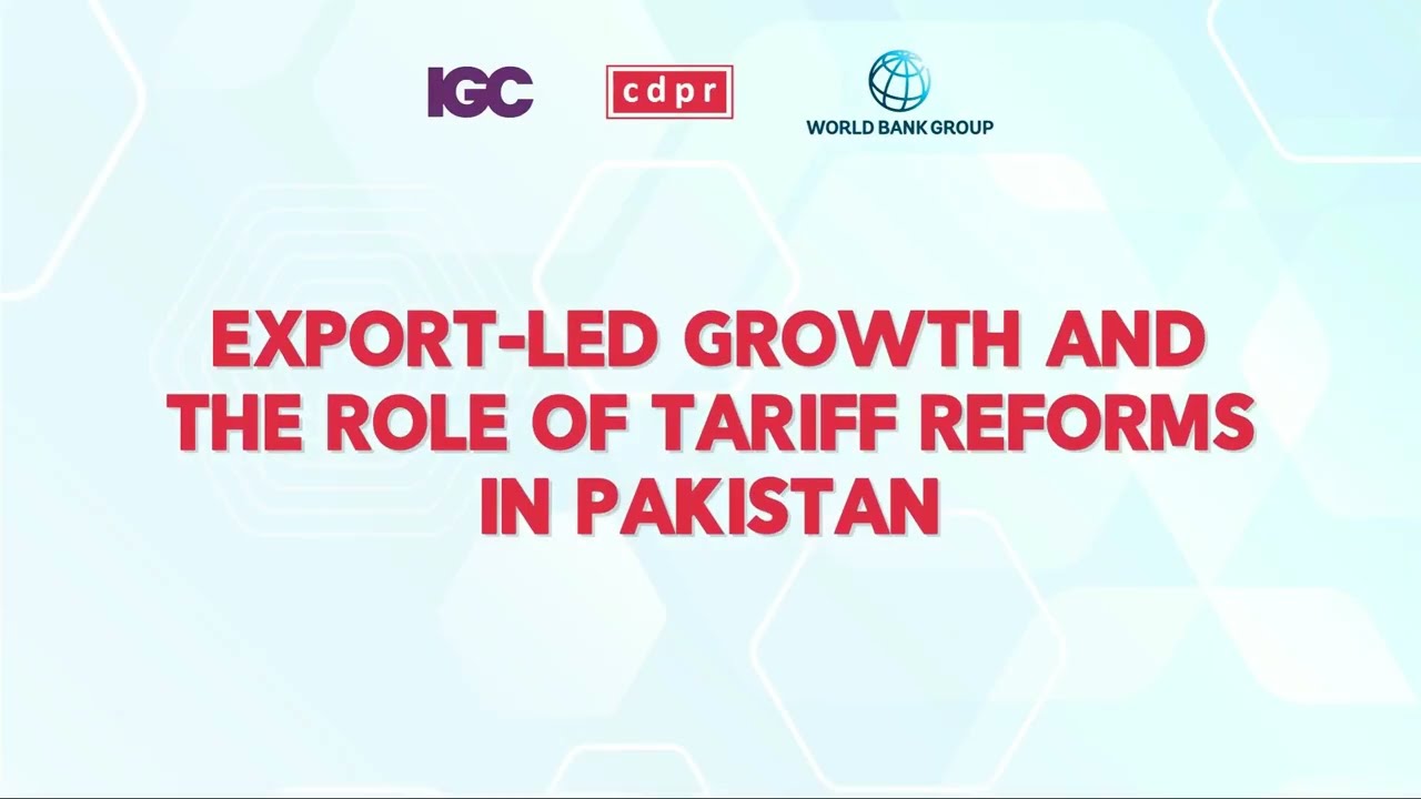 Webinar - Export-led Growth and the Role of Tariff Reforms