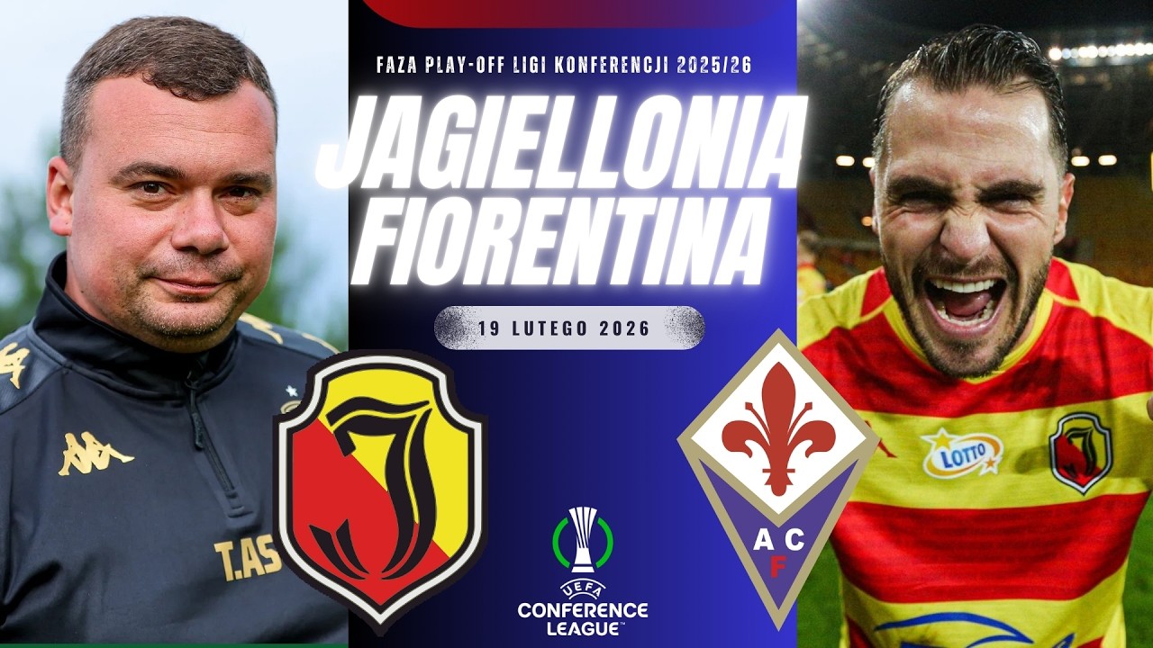 JAGIELLONIA BIAŁYSTOK - FIORENTINA | PLAY-OFF LIGA KONFERECNJI UEFA KOMENTARZ NA ŻYWO STREAM ONLINE
