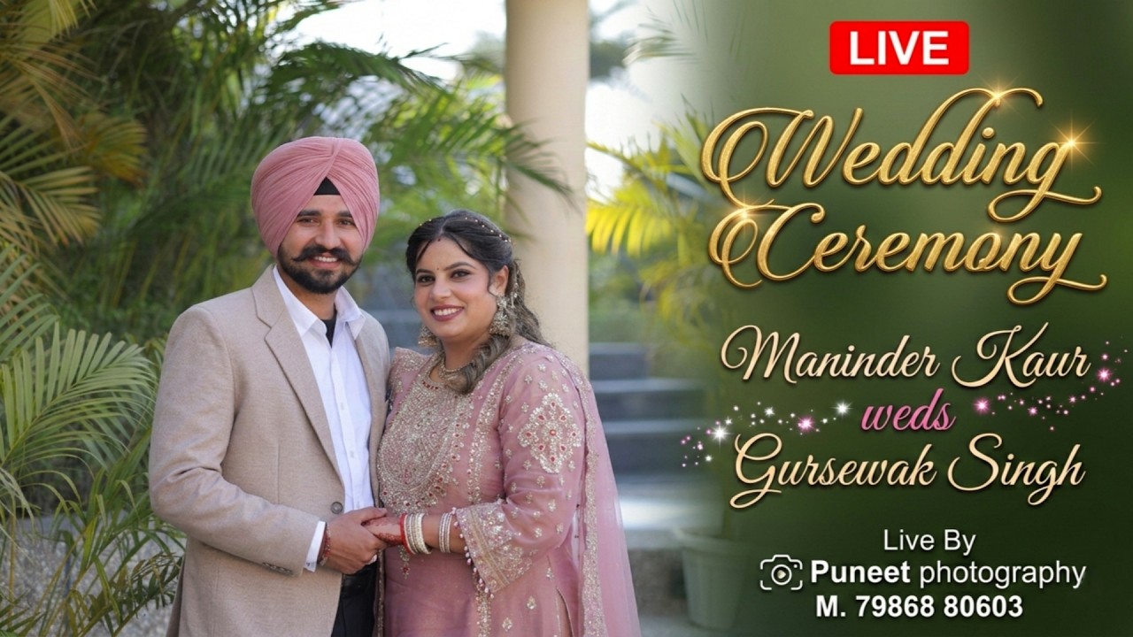Maninder Kaur weds Gursewak Singh # Chuni & Chura # Live By Puneet photography M. 79868 80603