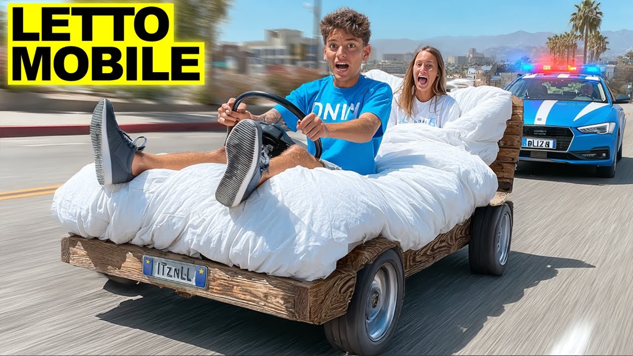 Trasformo la mia AUTO in un LETTO MOBILE, e giro per Milano..