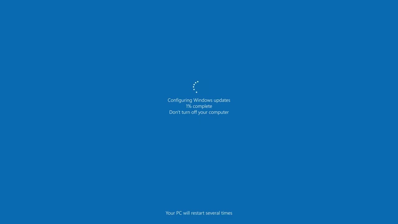 Tela Windows Update Fake - Enrole No Trabalho! 😜🖥️ (10 horas em Full HD)