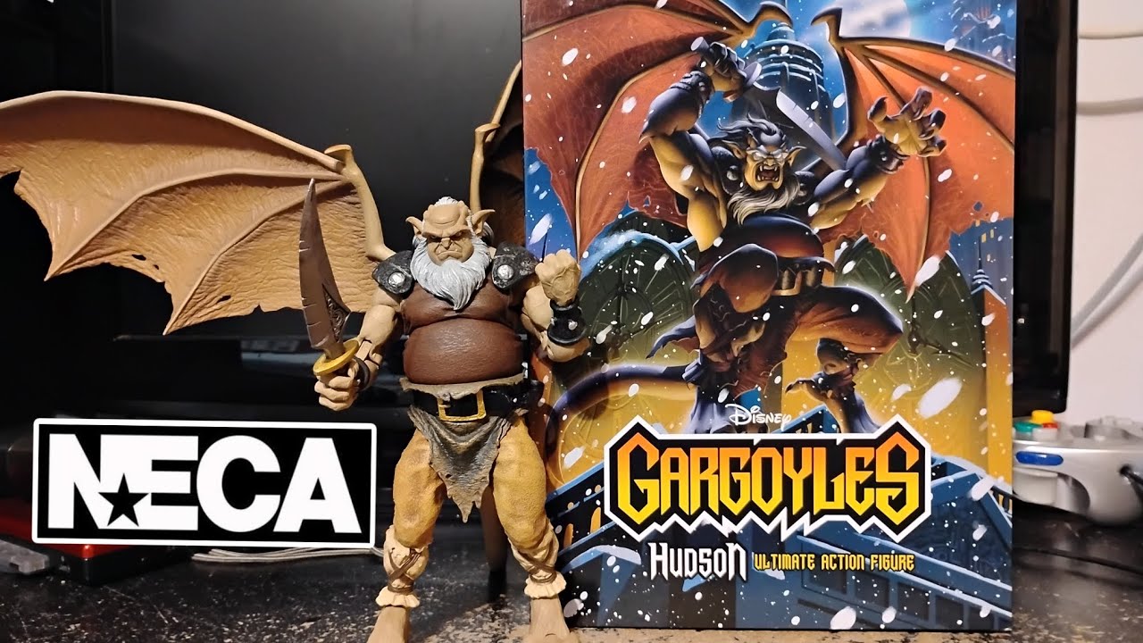 NECA Gargoyles Hudson Ultimate Action Figure Unboxing.