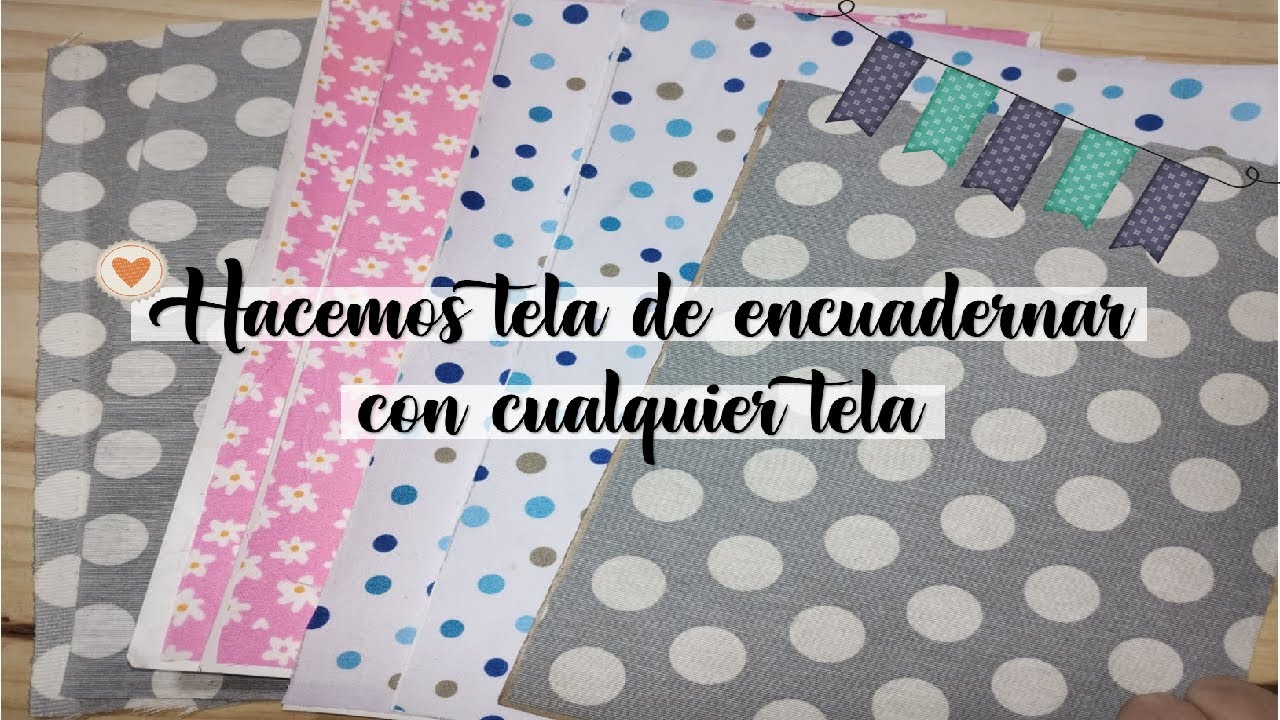 HACEMOS TELA DE ENCUADERNAR CON TELA COMÚN