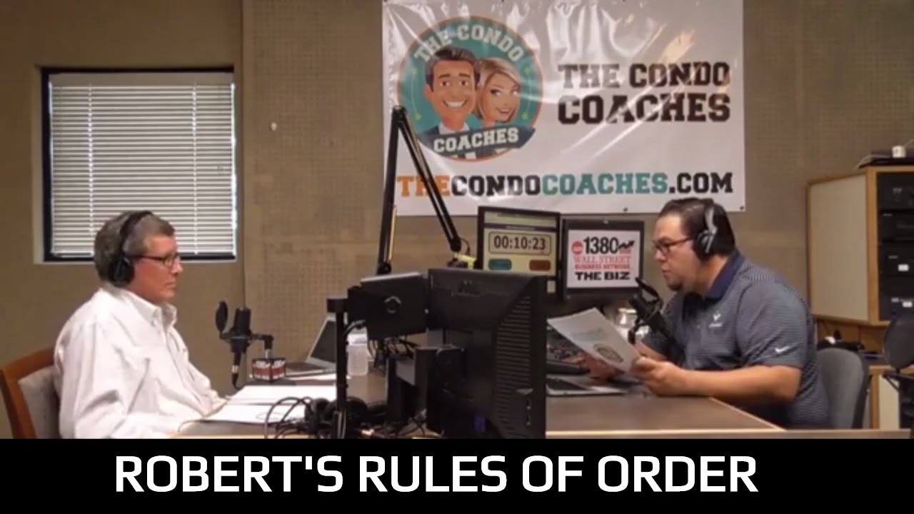 Robert's Rules of Order & Meeting Procedures - The Condo Coaches