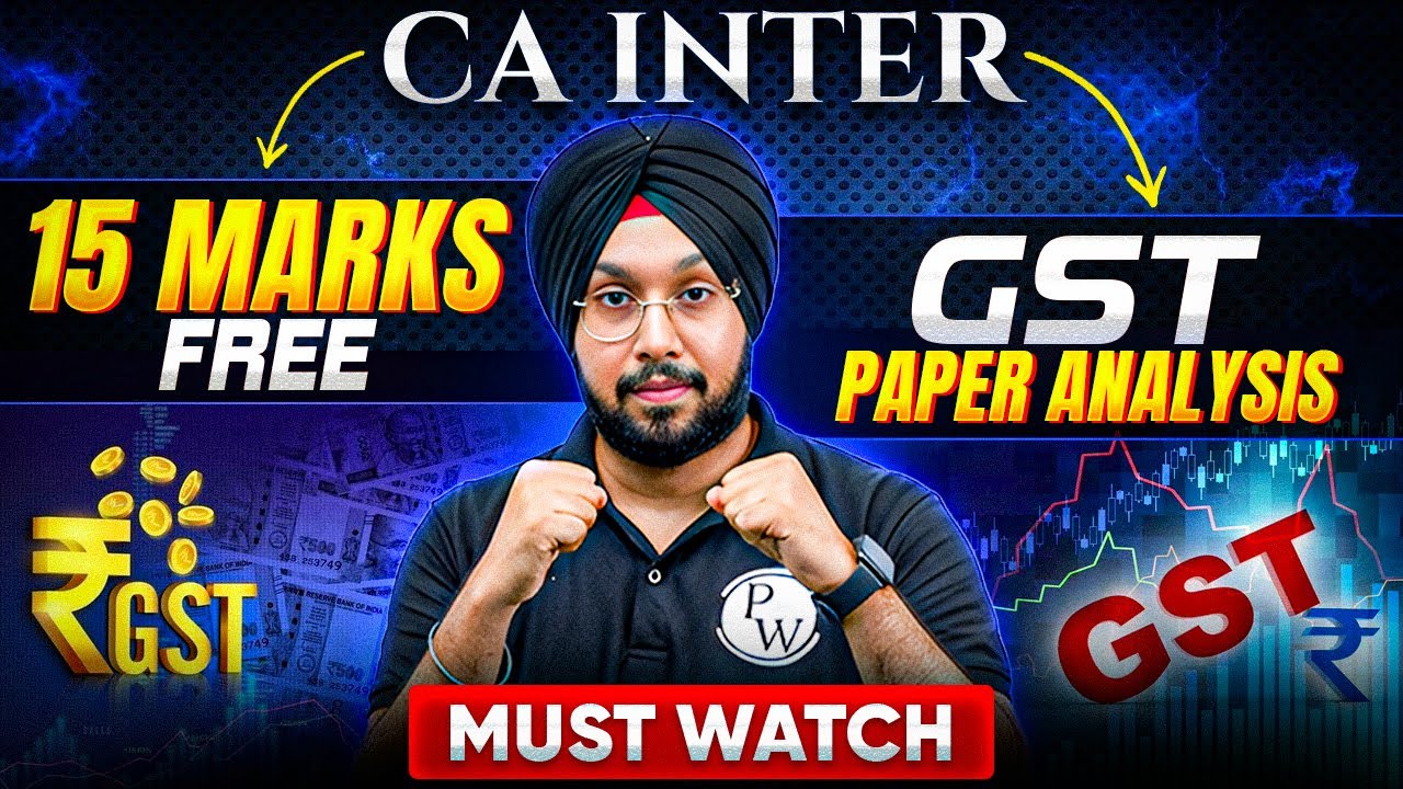 CA Inter 15 MARKS Free GST Paper Analysis Must Watch 🔥