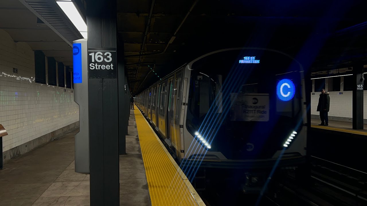 IND Central Park West Line: Bklyn and 168th St bound (C) Trains @ 163rd Street (R46, R179, R211T)