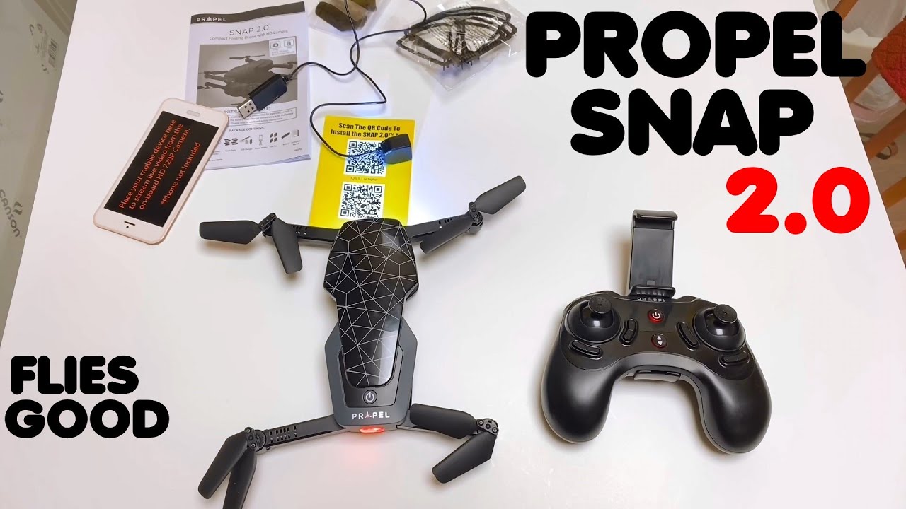 Propel Snap 2.0 Compact Folding Drone With 720P HD Camera Review