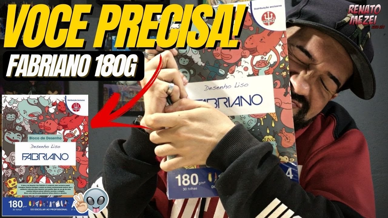 PAPEL FABRIANO 180g É BOM? [TESTANDO MATERIAIS]