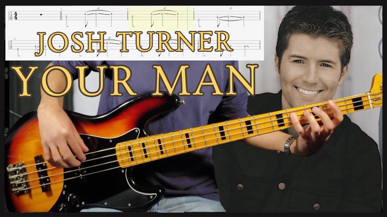 Josh Turner - Your Man (Bass Cover w/Tab & Backing Track)