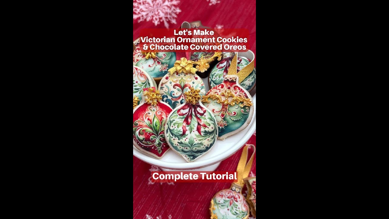 Victorian Ornament Cookies & Chocolate Covered Oreos - Full Tutorial