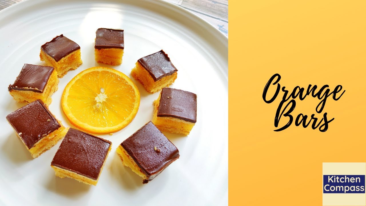 Easy Orange Bars | Chocolate Orange Bars | Orange Shortbread Bars