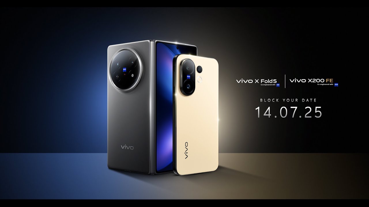 The all-new vivo X Fold5 & X200 FE | Launching on 14th July at 12pm - Stay tuned!