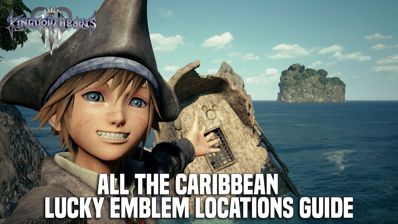 Kingdom Hearts 3 - The Caribbean Lucky Emblem Locations (Mickey Emblem Locations)