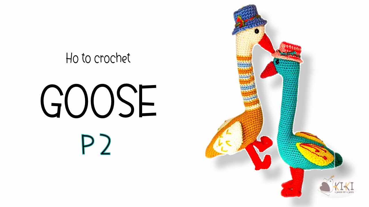How to crochet a goose (body) - Cum crosetezi un gascan part2 (corpul)