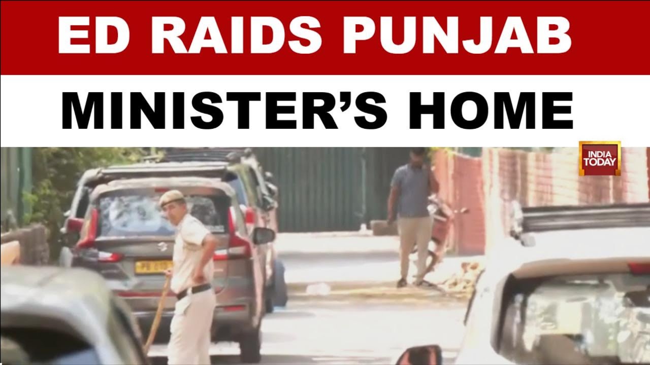 ED Raids Punjab Cabinet Minister's Residence Amid AAP-BJP Political Row | Watch