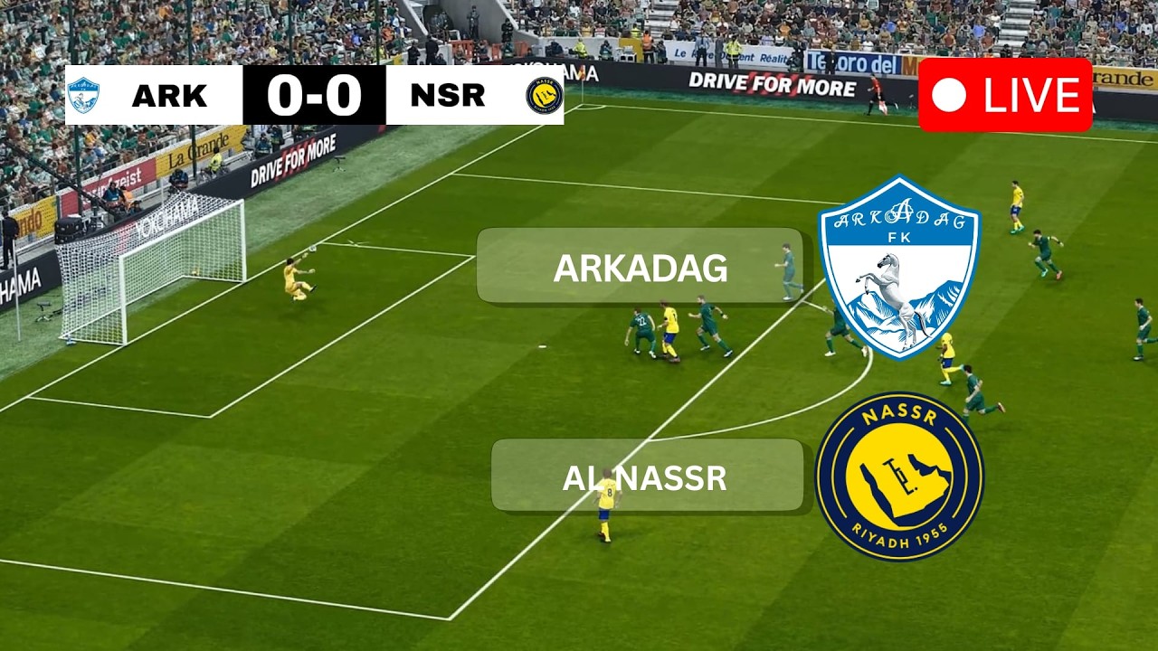 🔴 Al Nassr vs Arkadag FK | AFC Champions League 2026 | PES 2021 Match Simulation