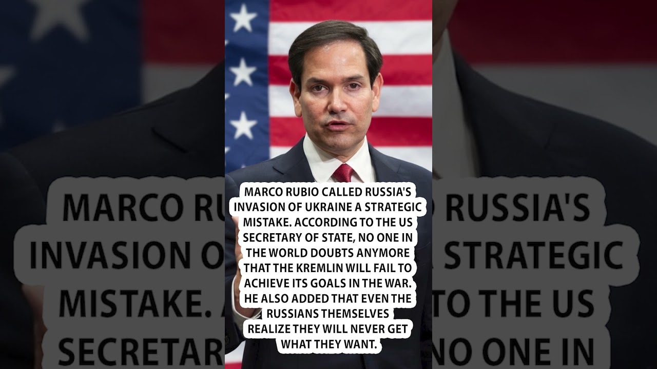 ⚡Rubio harshly responded to Russia over WAR IN UKRAINE #shorts