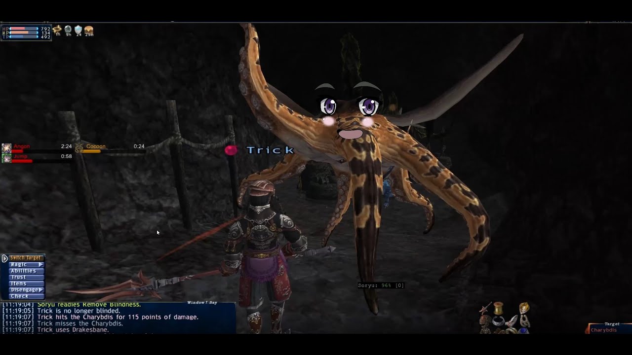 Eden FFXI - Charybdis Solo (Level 75 DRG/BLU)