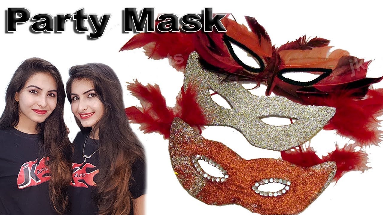 Party Mask / Face Mask -  DIY How to make  - JK Arts 119