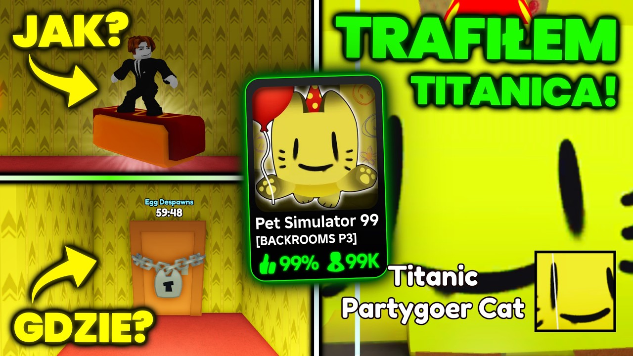 TRAFIŁEM NOWY TITANIC PARTYGOER i JAK MIEĆ DESKĘ / ZNALEŚĆ JAJKO w Ps 99 BACKROOMS EVENT!