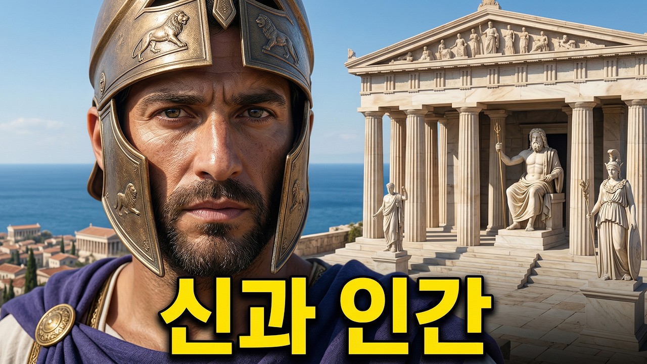 신과 인간이 만든 문명, 고대 그리스의 탄생과 몰락 (AI 재구성)