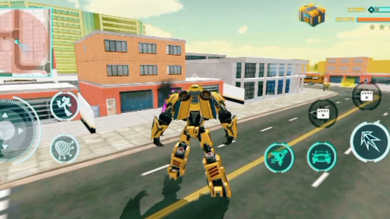 Car & Jet Transformation Robot Fight Game | Flying Police Robot Game 2026 - Android Gameplay.