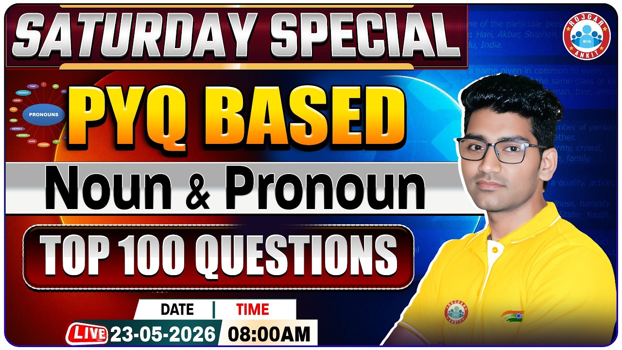 Noun & Pronoun Special Class | Top 100 SSC Previous Year Questions | SSC English By Vipin Sir