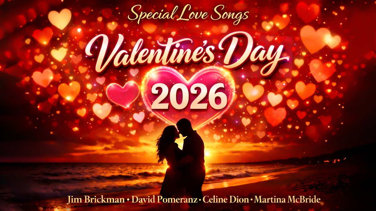 Valentine's Day Special Love Songs 2026 💖 Jim Brickman, David Pomeranz, Celine Dion, Martina Mcbride