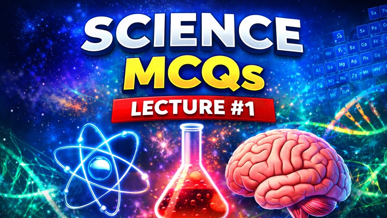 Science MCQs (50 Questions – Physics + Chemistry + Biology)