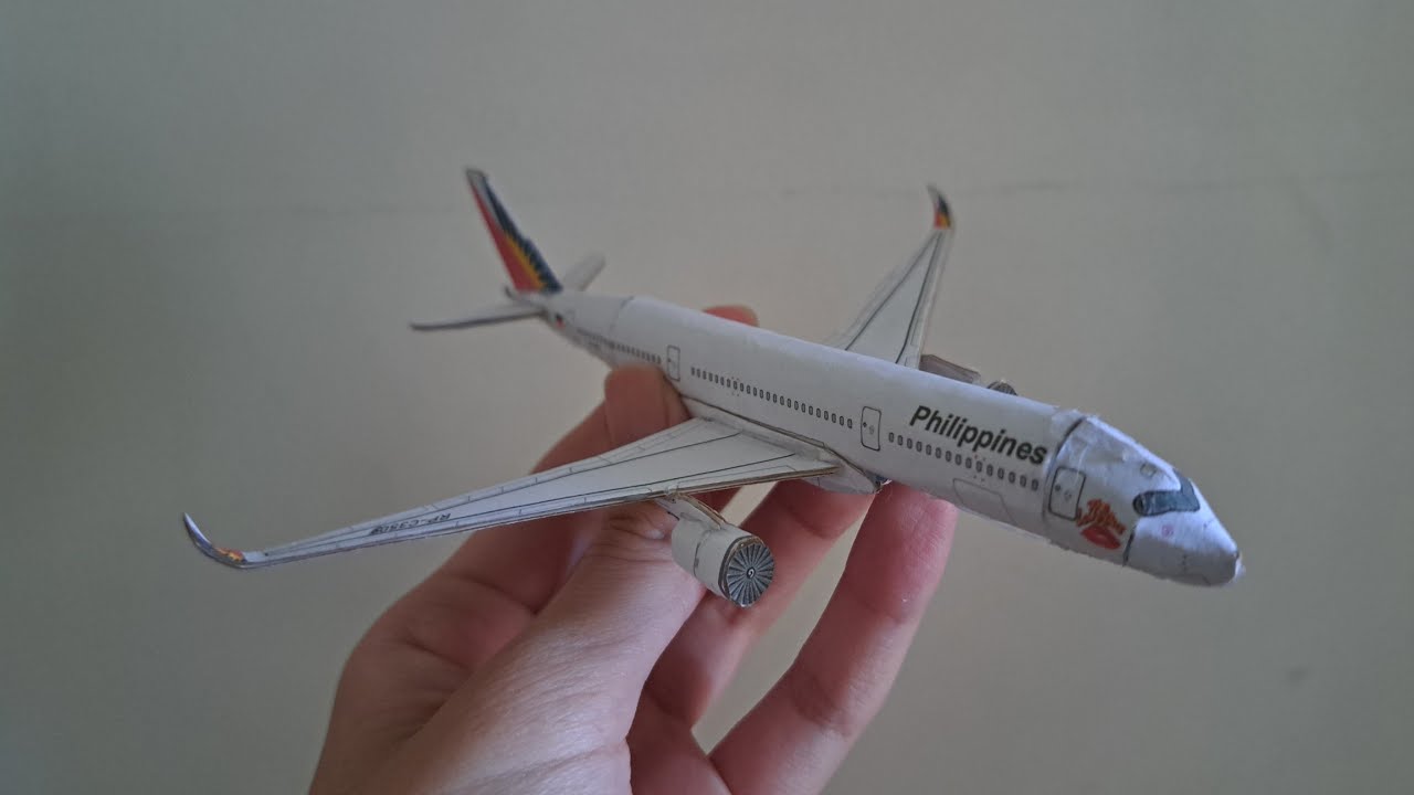 Philippine Airlines(RP-C3508)(The Love Bus Sticker) Airbus A350-941(XWB) Papercraft Model Making