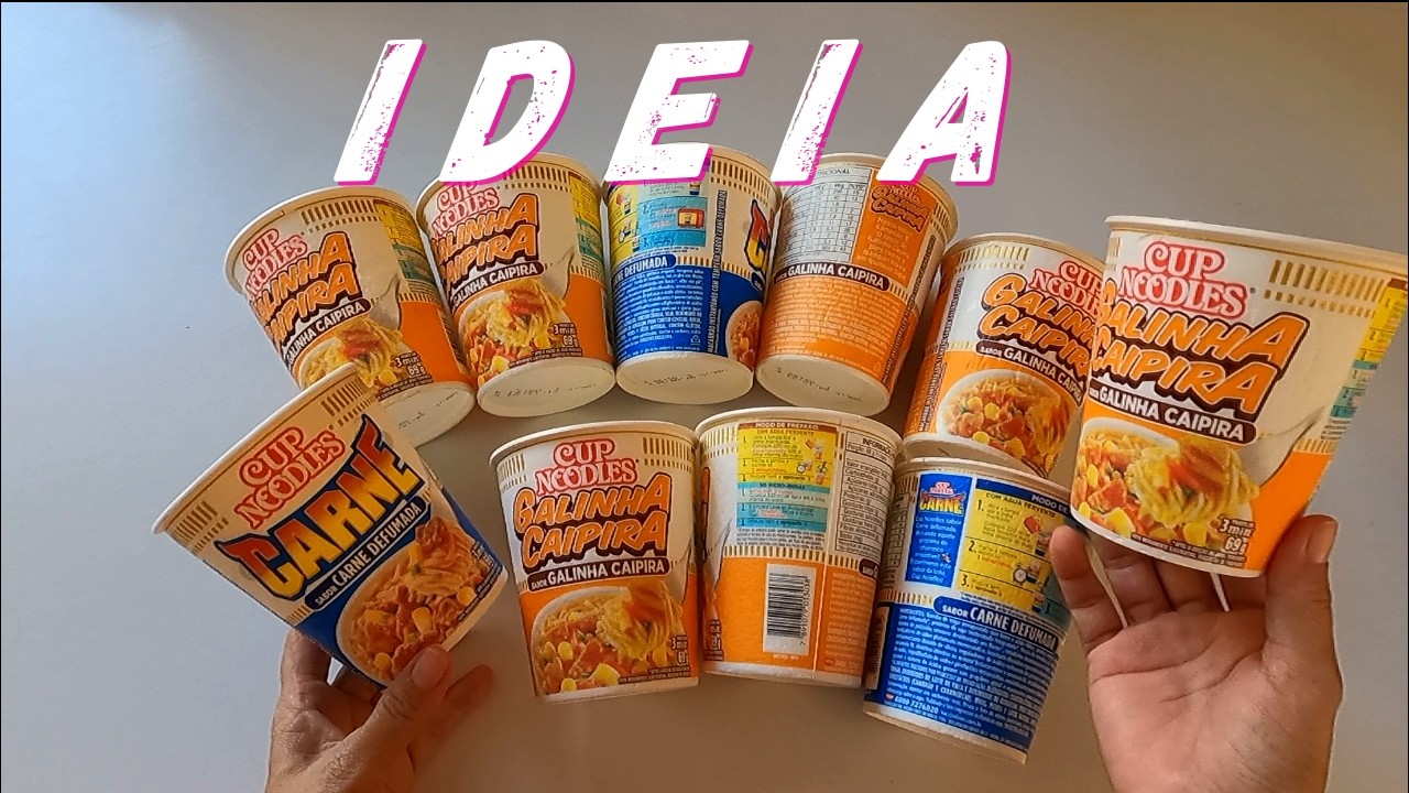 IDEIA  ÚTIL COM COPO DE CUP NOODLES #DOLIXOAOLUXO