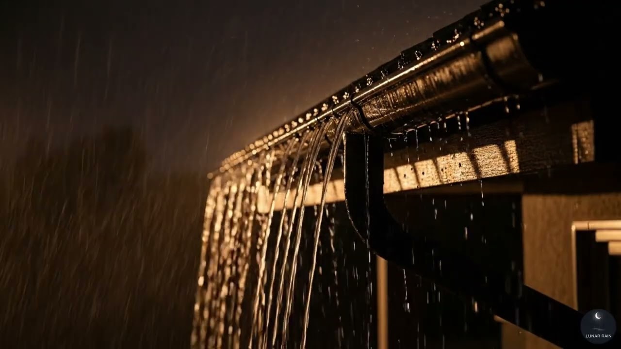 🌧️ Heavy Rain on Tin Roof All Night ⛈️ | Deep Sleep & Insomnia Relief
