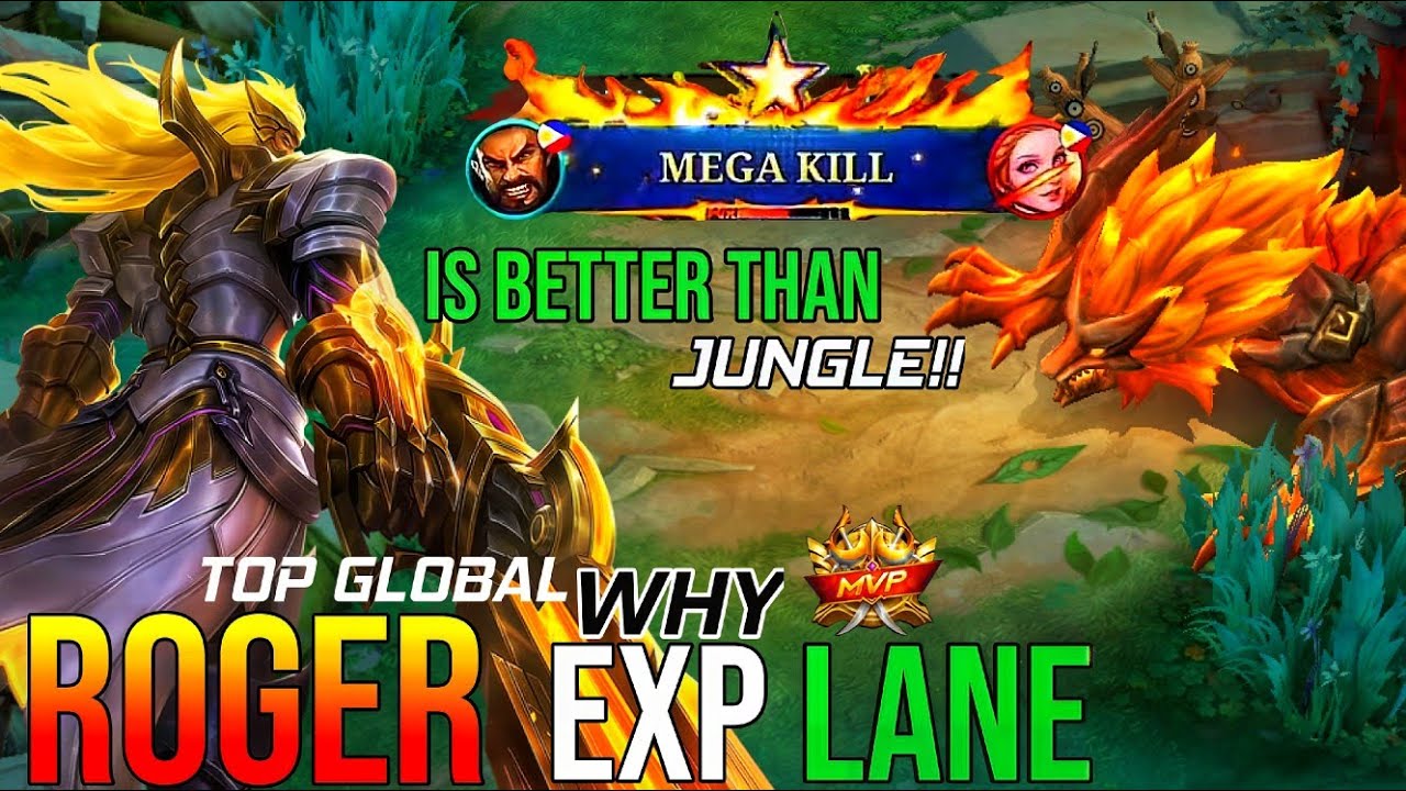 ПОЧЕМУ ROGER EXP ЛУЧШЕ, ЧЕМ JUNGLE!! - ЛУЧШАЯ СБОРКА И ЭМБЛЕМА ROGER - MLBB
