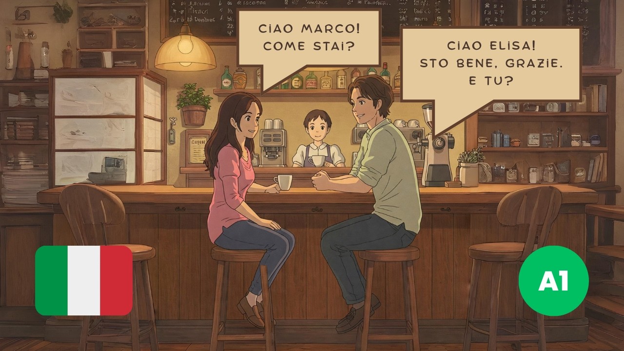 Learn Italian A1 with 30 Minutes of Real Conversations and Subtitles