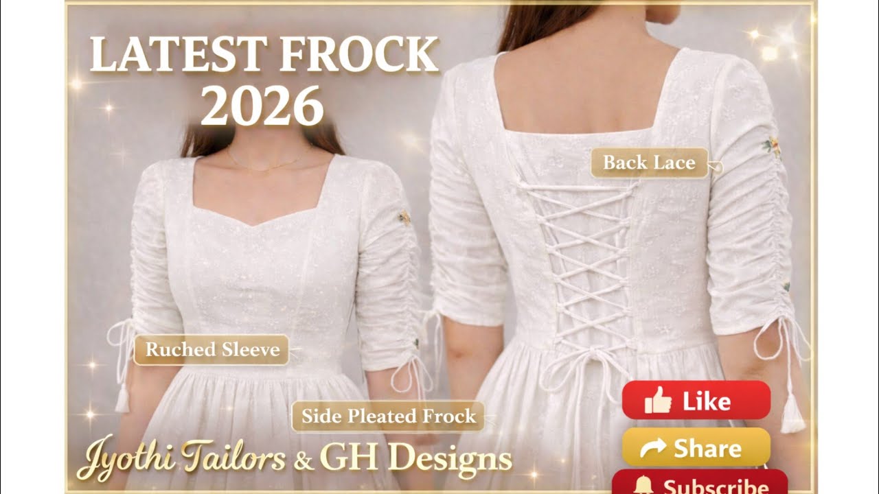 Anarkali gown 2026 Cutting and stitching process#sidepleatedkurti#frock#fashion#viral#video#outfit