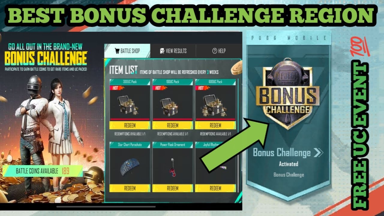 How To Get Bonus Challenge Region Pubg In 2025 | Best Popularity Or Event Region Pubg In 2025