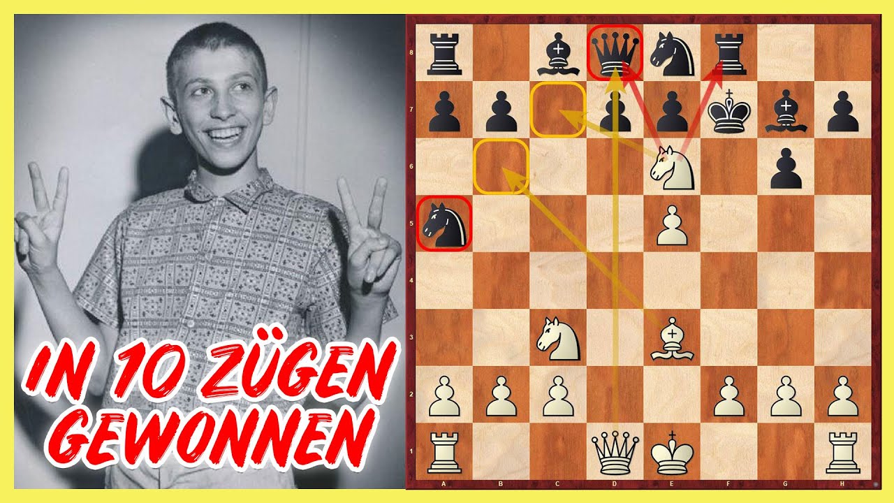 Bobby Fischer ZERSTÖRT Großmeister in 10 Zügen || Robert James Fischer vs. Samuel Reshevsky