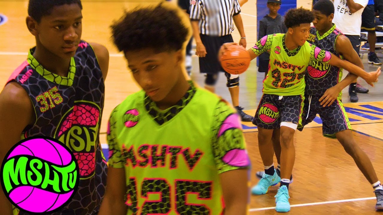 Mikey Williams vs Elijah Fisher - #1 8th Graders Head to Head at MSHTV Camp