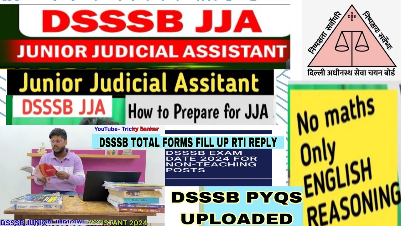 DSSSB JJA EXAM PREPARATION STRATEGY | dsssb jja admit card 2024 | dsssb jja english | dsssb jja 2024