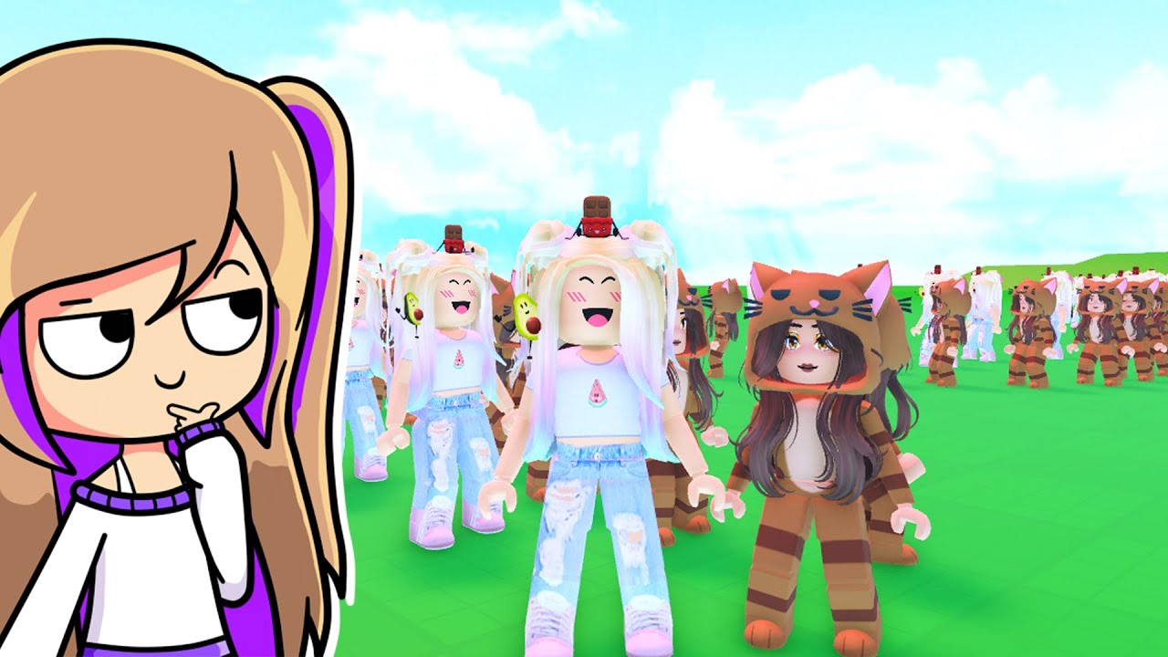 Nos CLONAMOS en Roblox hasta ROMPER EL JUEGO con Mandarina 👁👄👁