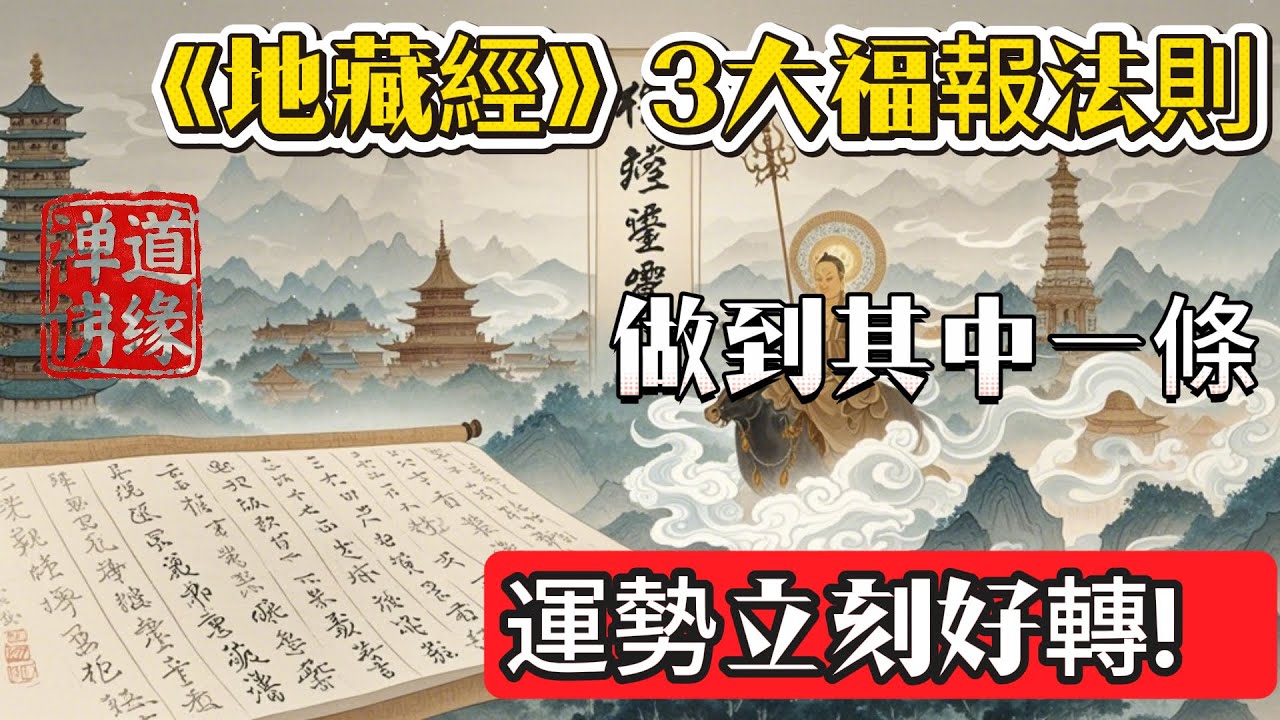 《地藏經》隱藏的3大福報法則！做到一條，運勢立刻好轉！#佛 #心灵感悟 #佛法 #情感 #禅意生活 #佛教 #佛教文化 #菩提解脫道 #人生感悟