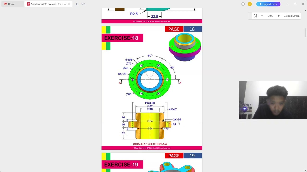 Solidwork Exersice 18