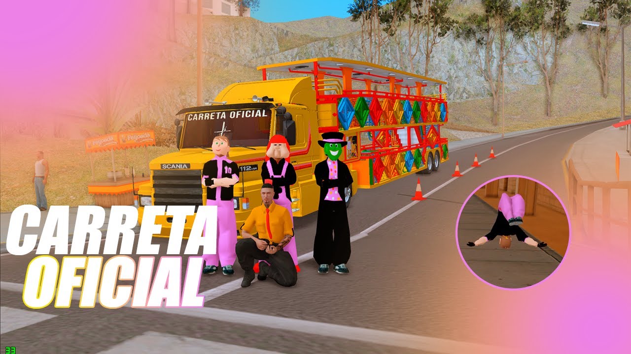 1 DIA DE FOFÃO NA CARRETA DA ALEGRIA | GTA ( SA-MP )
