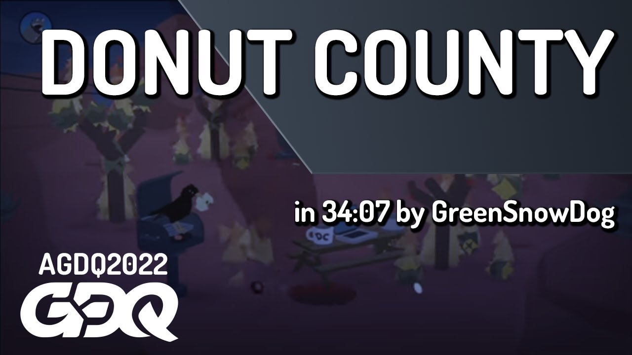 Donut County by GreenSnowDog in 34:07 - AGDQ 2022 Online