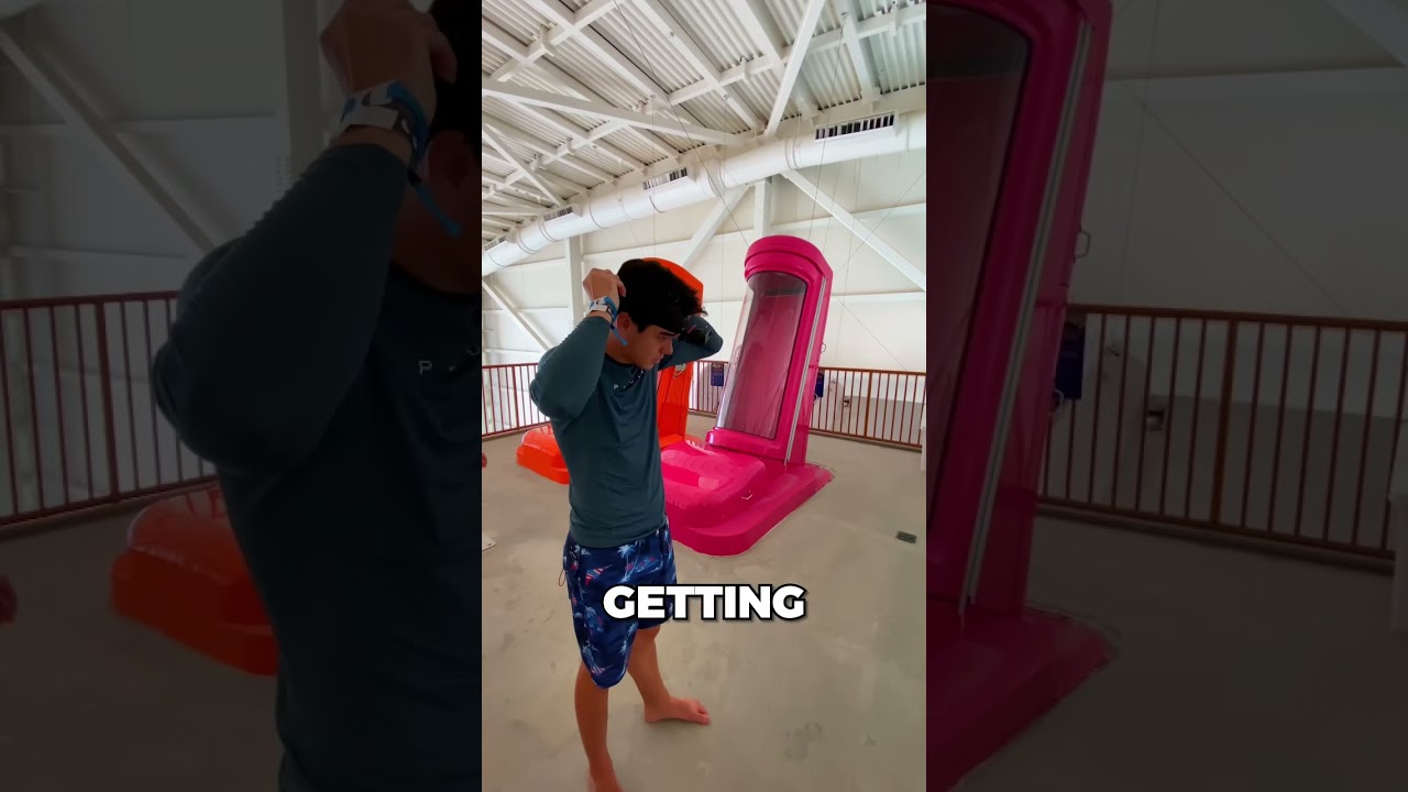 World’s TALLEST indoor water slide at Dreamworks Water Park! 