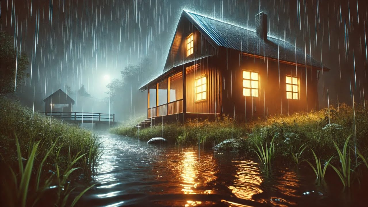 Raindrops in a Quiet Room — A Warm, Intimate Atmosphere for Peaceful Thoughts and Restful Dreams