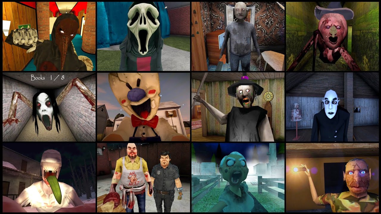 Jumpscares Battle | Nosferatu Vs Mr Meat With Terry Vs Granny 2 Return Vs Slendrina The Cellar 