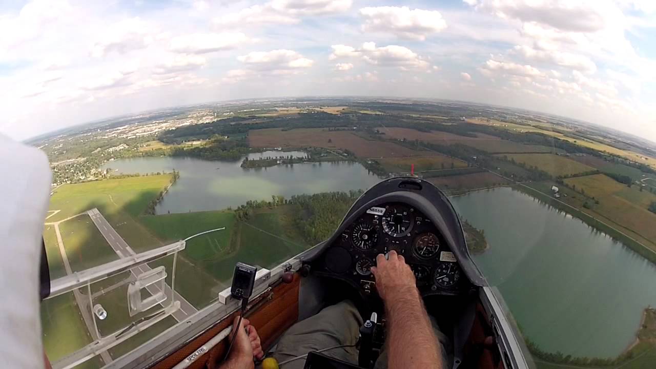 Short soaring glider video Standard Cirrus Adrian, MI ASC