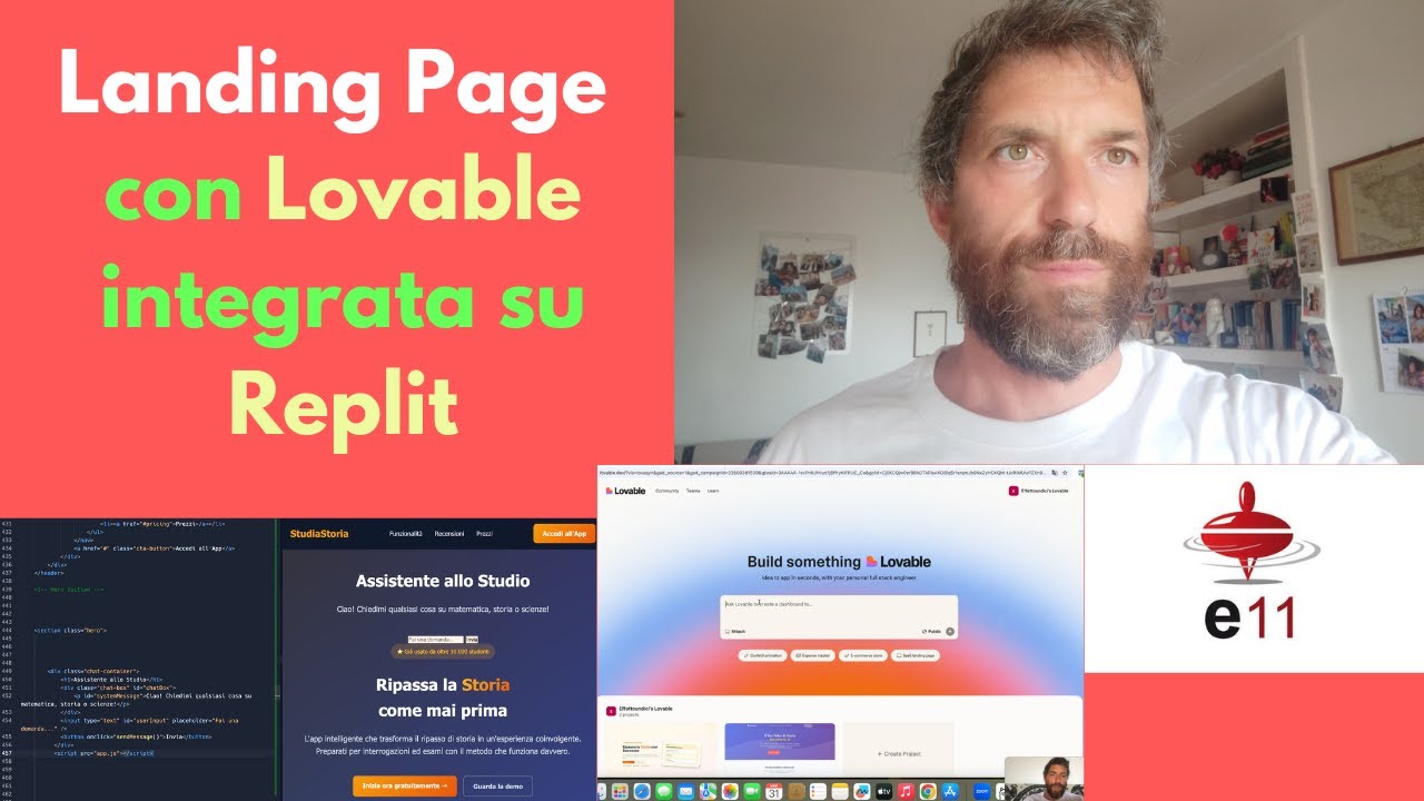 Creo una landing page con Lovable in 5 minuti e la utilizzo con Replit