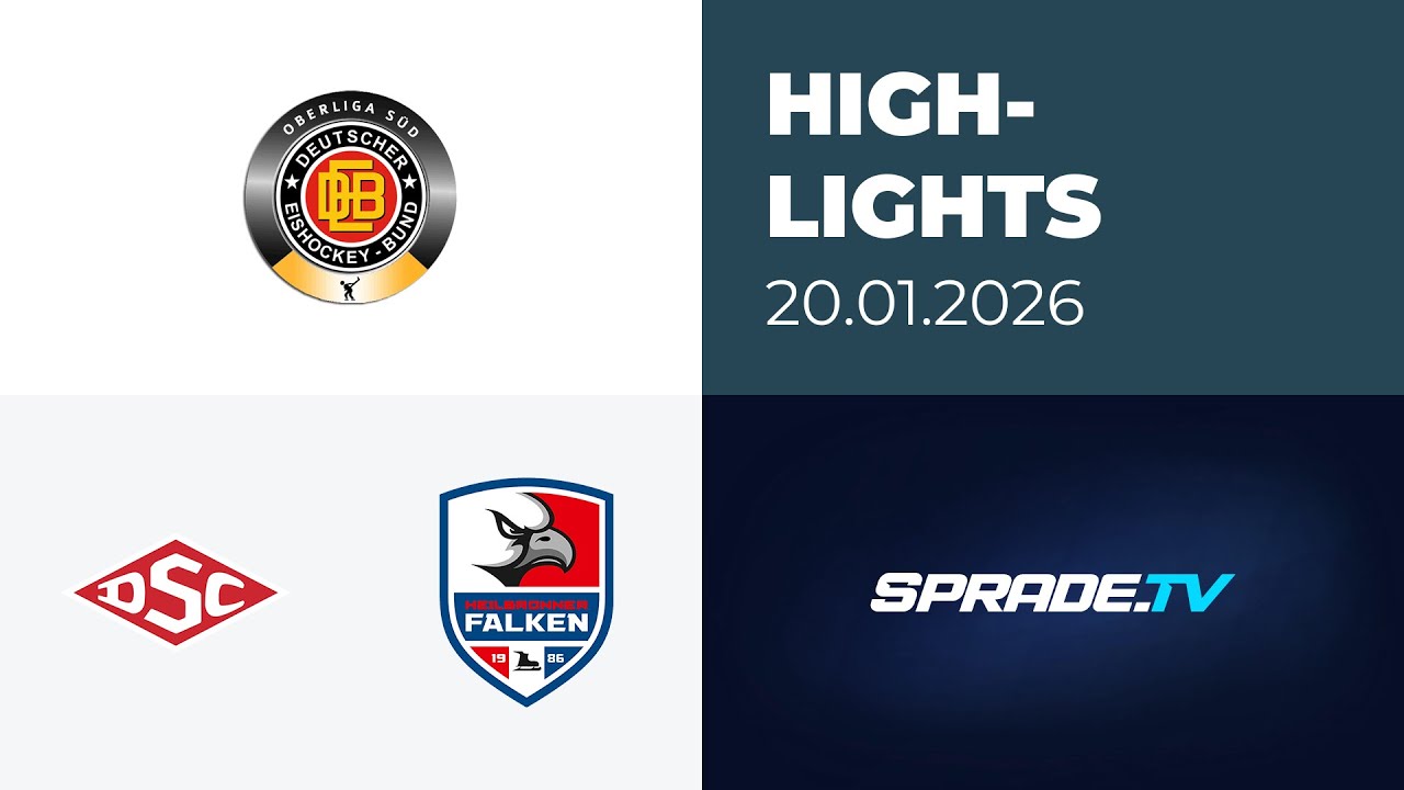 20.01.2026 - Highlights - Deggendorfer SC vs. Heilbronner Falken